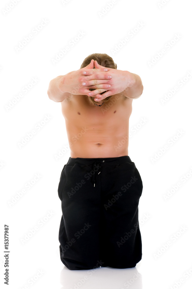 Naklejka premium Fitness exercise