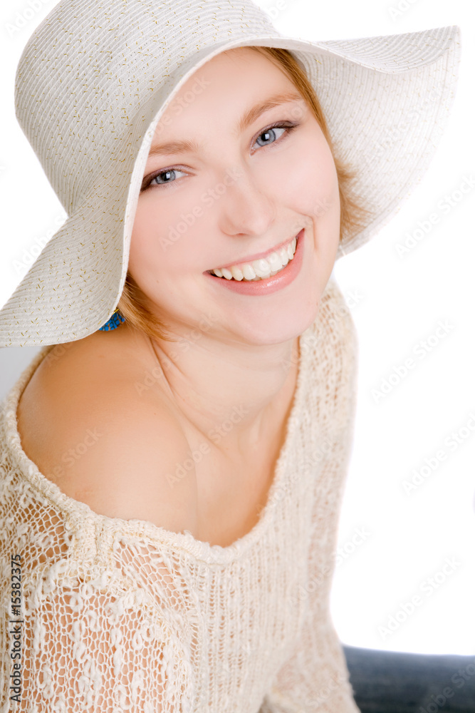 Portrait of smiling beautiful woman Portrait of smiling beautiful woman