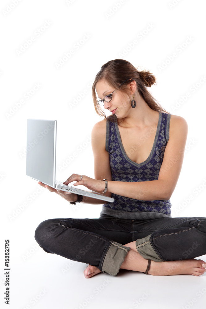 Naklejka premium junge studentin