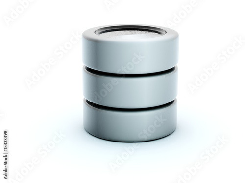 3d storage icon isolated on white