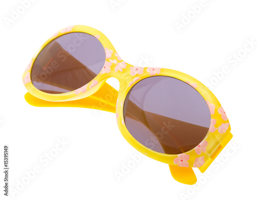 Funny sunglasses isolated on white