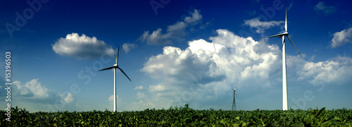 Three wind energy converter