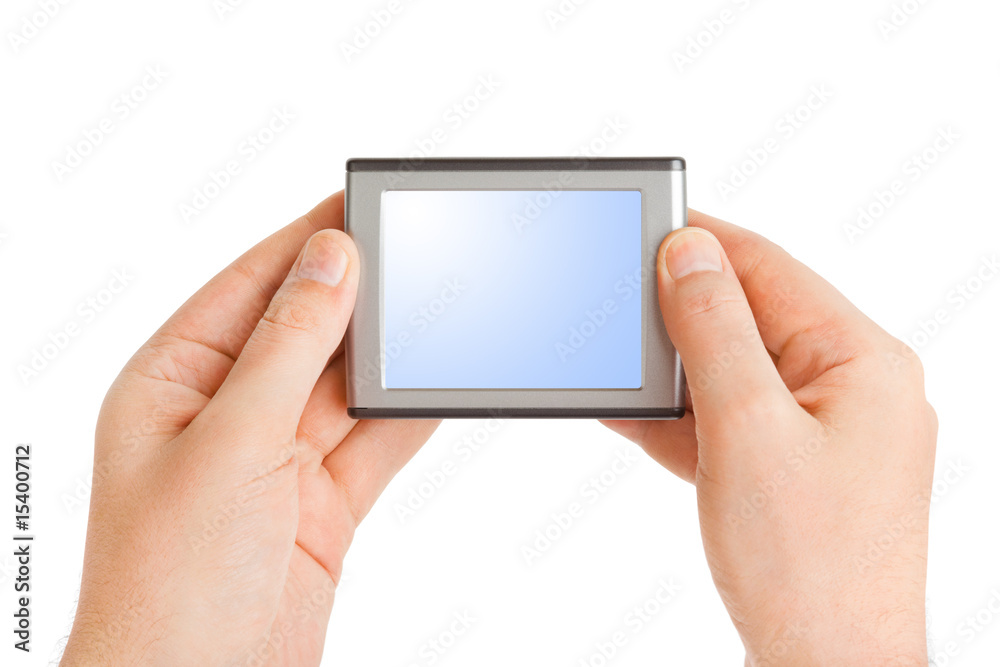 Screen in hand Screen in hand