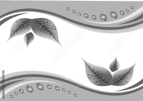 Regentropfen mit Ornamenten