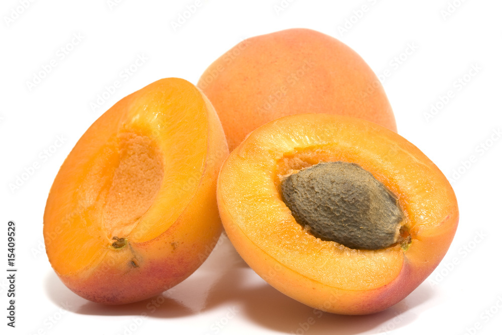 apricot isolated on white background apricot isolated on white background