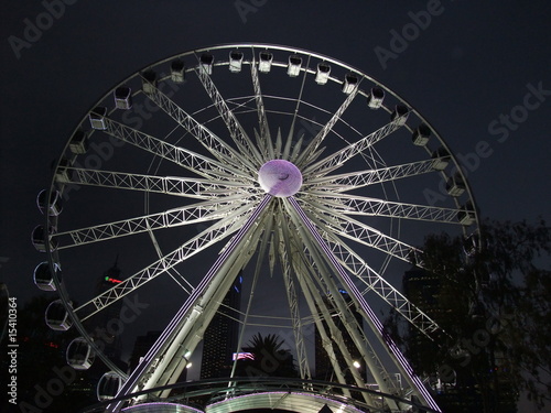 The new wheel of Perth at night