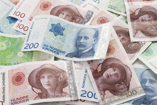 Canvas Print Norwegian Money