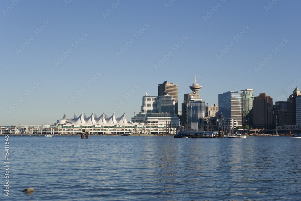 Skyline with Canada Place, the Vancouver Sun Building and the Va