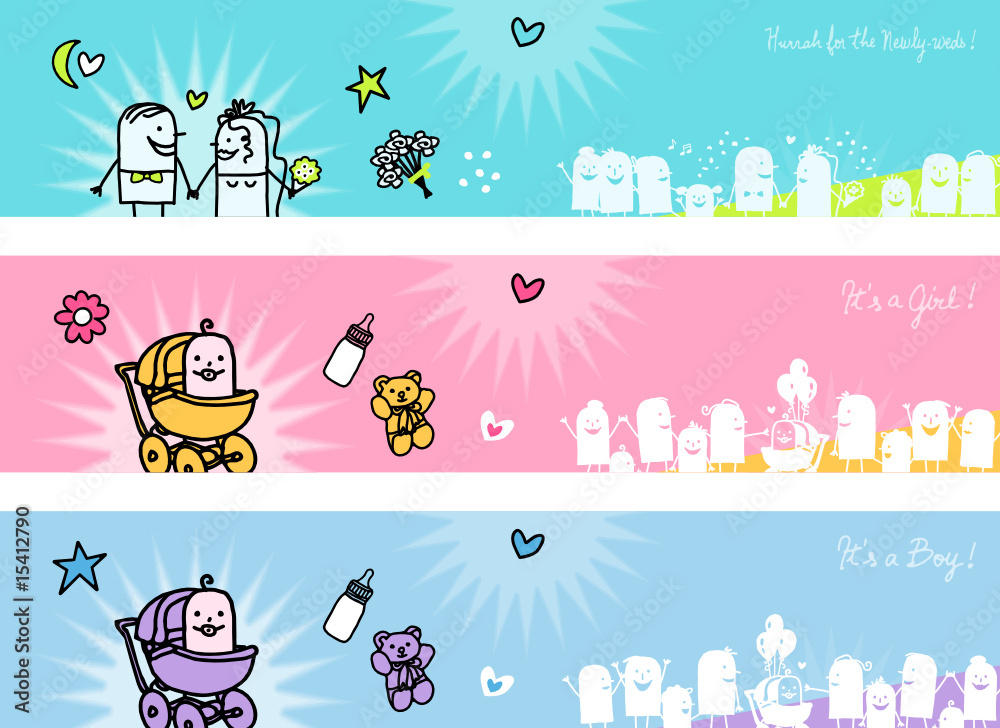 banners for Wedding & Baby birth