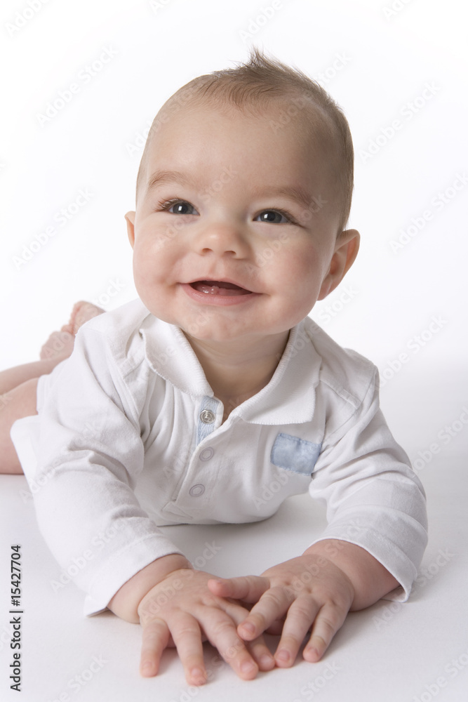 Portrait of a cute baby boy