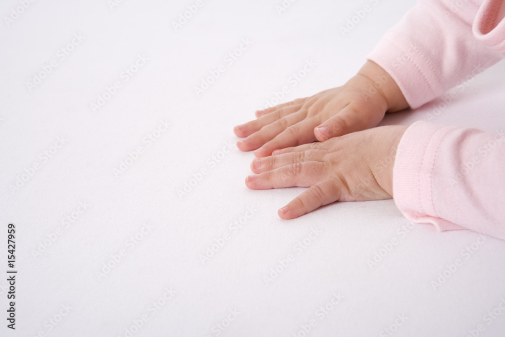 Little baby hands on the floor Little baby hands on the floor