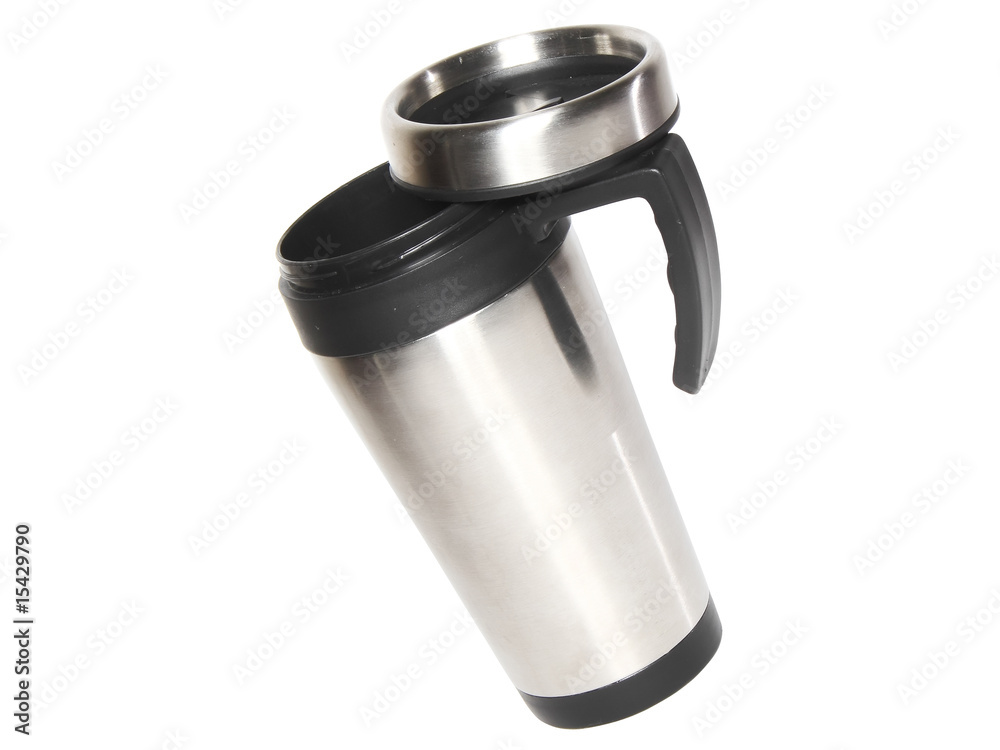 Heat protection-thermos(steel travel)coffee mug. Isolated Heat protection-thermos(steel travel)coffee mug. Isolated