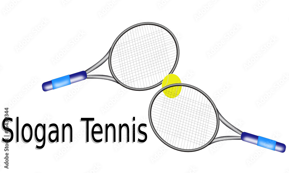 slogan tennis Stock Vector | Adobe Stock