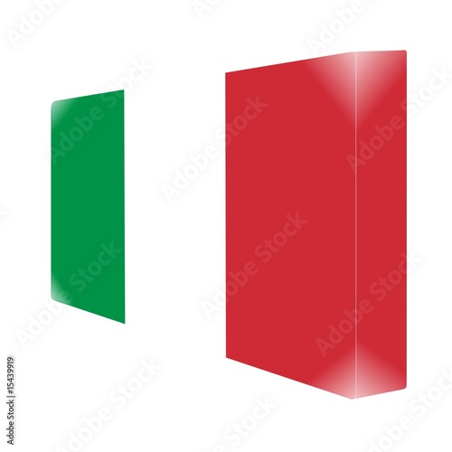 Free Download brique glassy avec drapeau italie - GFXLoad