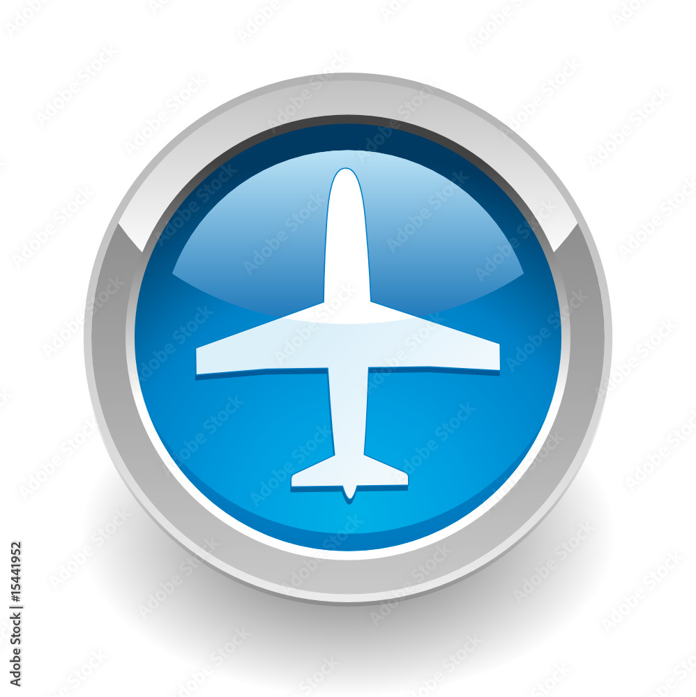 Travel or plane button Travel or plane button