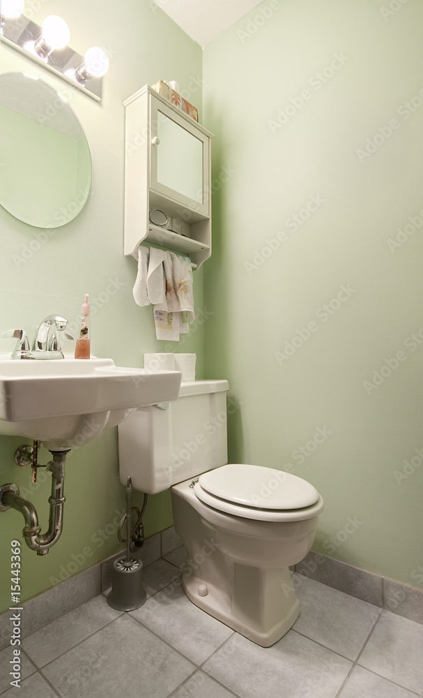 Sage Green Bathroom Stock Photo | Adobe Stock