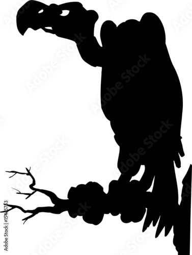 vulture one black vector