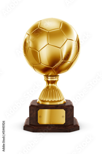 Gold Football trophy