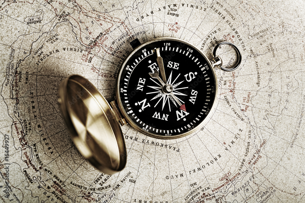 Obraz premium Detail closeup compass