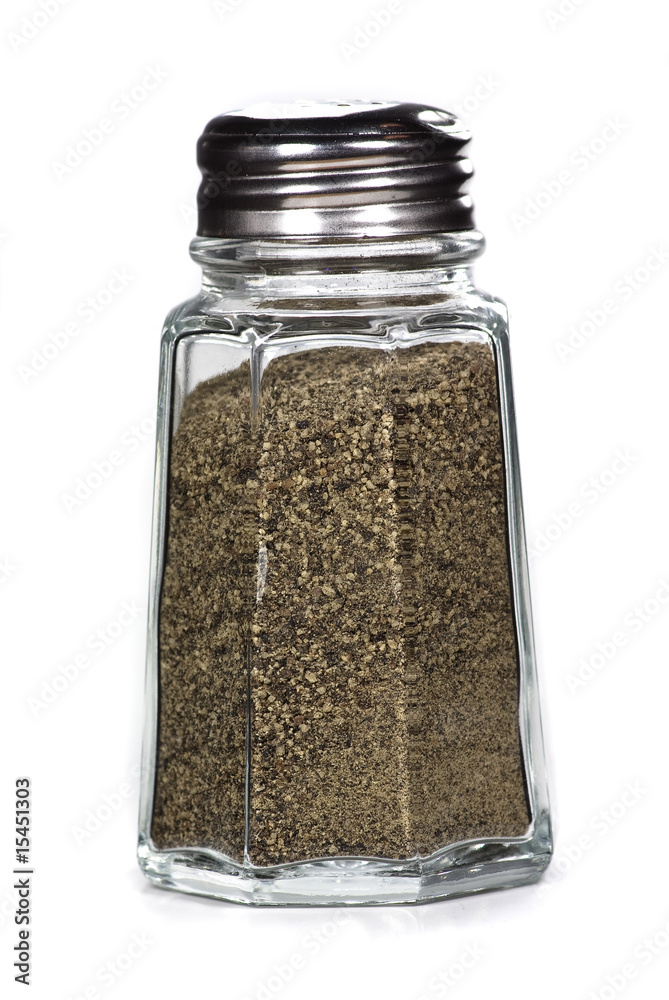 pepper shaker on white background Stock Photo