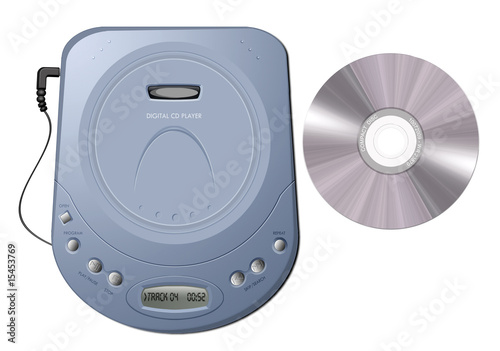 Portable CD player - Blue