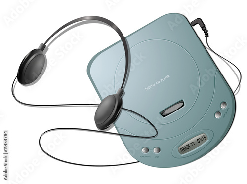 Fotografía Portable CD player with headphones - Green