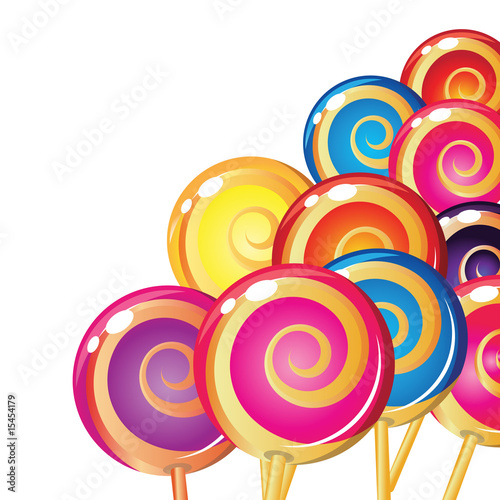 Border of lollipop.