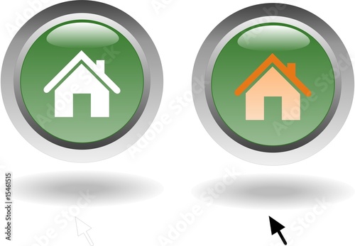 bouton cliquable 2 positions, maison