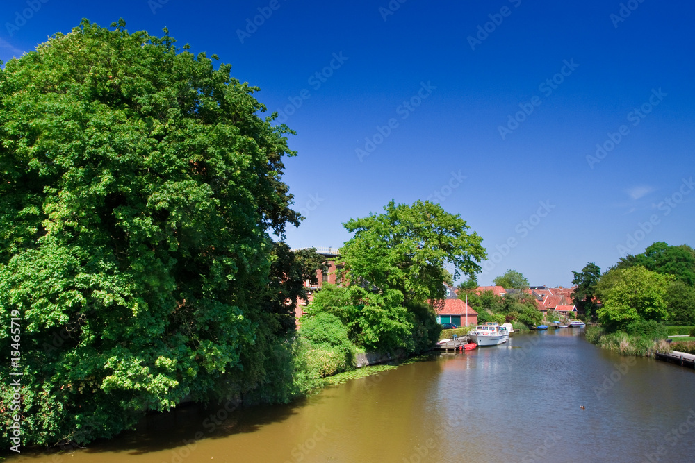 River floating through a village River floating through a village