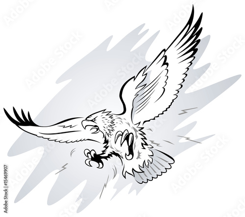 Spread Winged Eagle with Claws