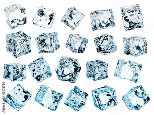 Eiswürfel Freigestellt Iceblue