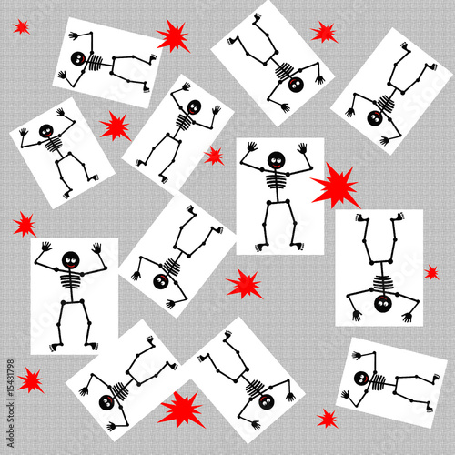 Halloween dancing skeleton