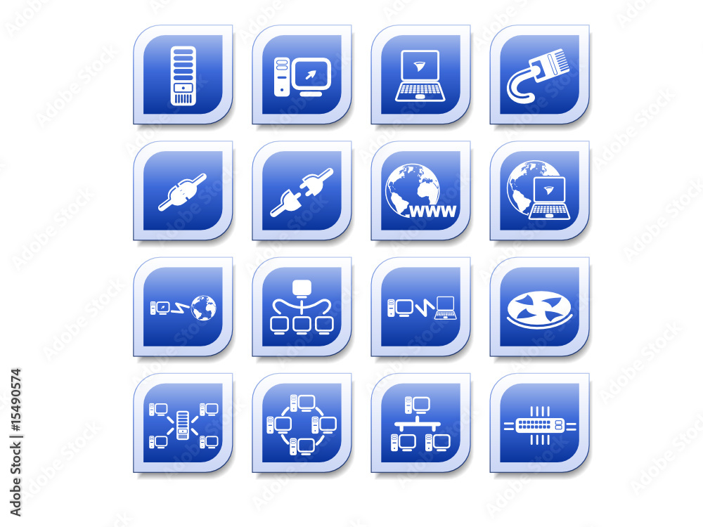 Network vector iconset Network vector iconset