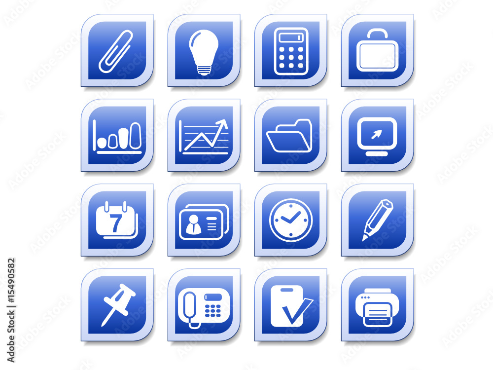 Miscellaneous office vector icons Miscellaneous office vector icons