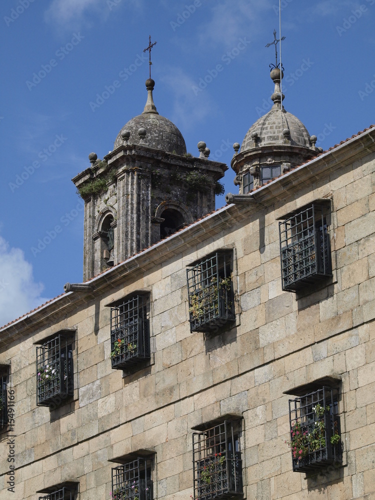Palacio en la plaza de la Quintana en Santiago de Compostela