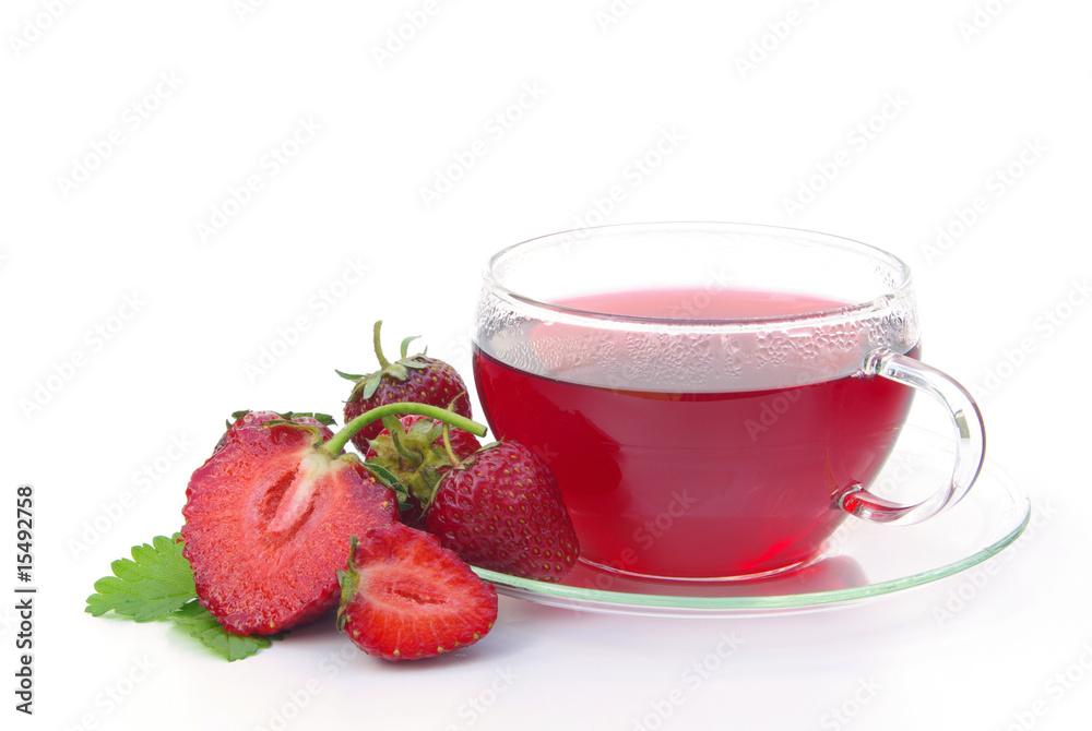 Tee Erdbeere - strawberry tea 01 Tee Erdbeere - strawberry tea 01