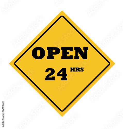 Wallpaper Mural Open 24 hours sign Torontodigital.ca