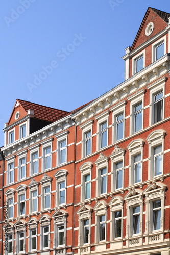 Wohnhaus, Hausfassade, Mietswohnungen,Kiel,Deutschland