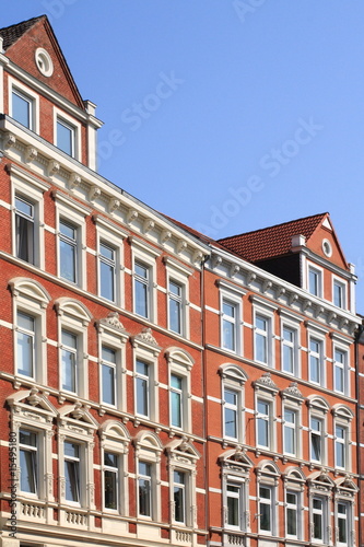 Wohnhaus, Hausfassade, Mietswohnungen,Kiel,Deutschland