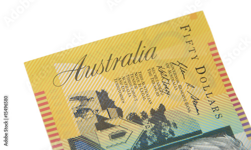 Australian Currency closeup.