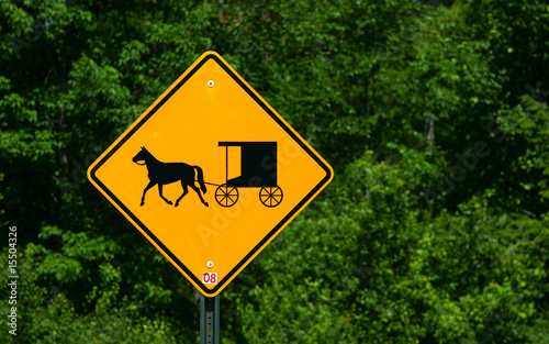 Rural horse and buggy sign photo