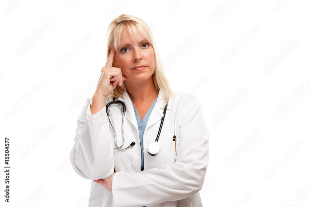 Serious Female Blonde Doctor Serious Female Blonde Doctor