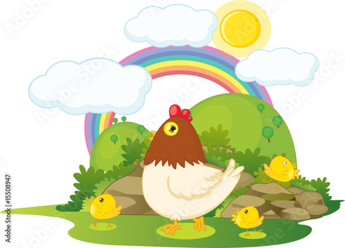hen and chicken