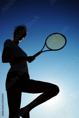 Tennis player on the field © Karyna Chekaryova