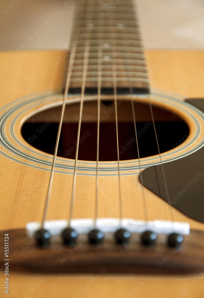 Fototapeta premium Western guitar close up