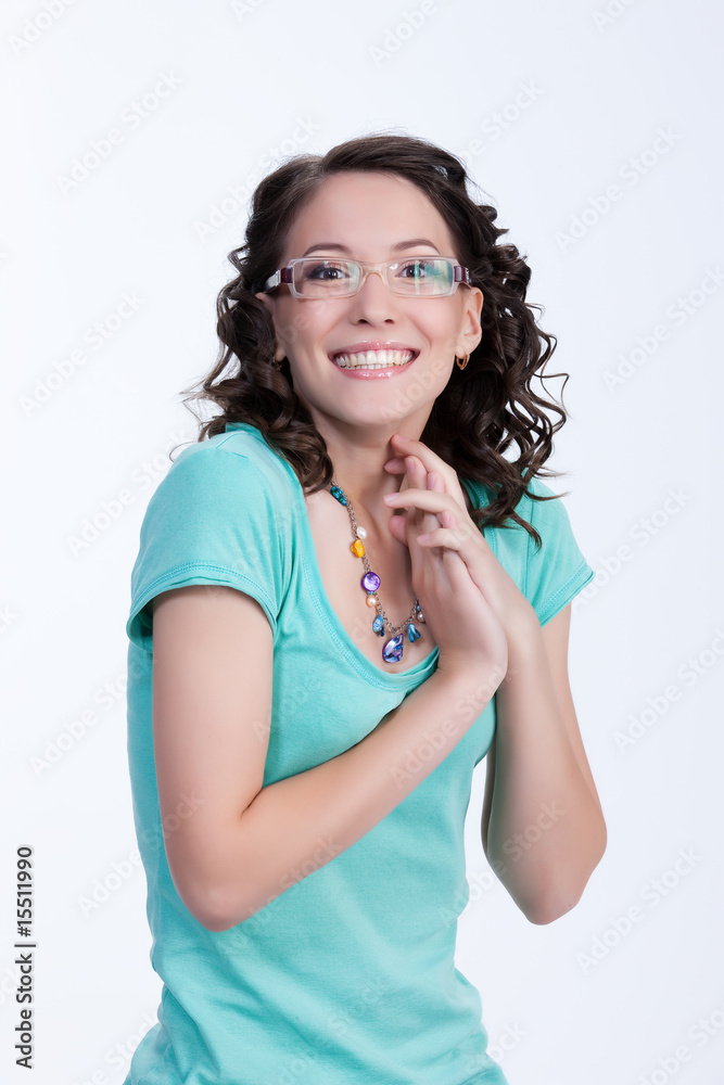 Young Beautiful Woman Laughing Young Beautiful Woman Laughing