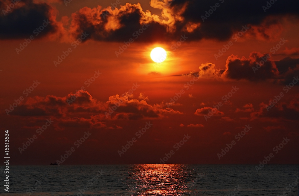 tramonto rosso