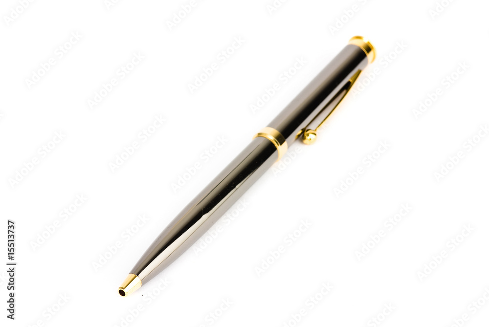 Naklejka premium pen on white background