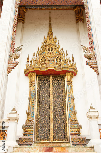 Traditional Thai style church window