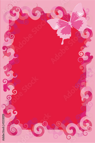 cornice con farfalla